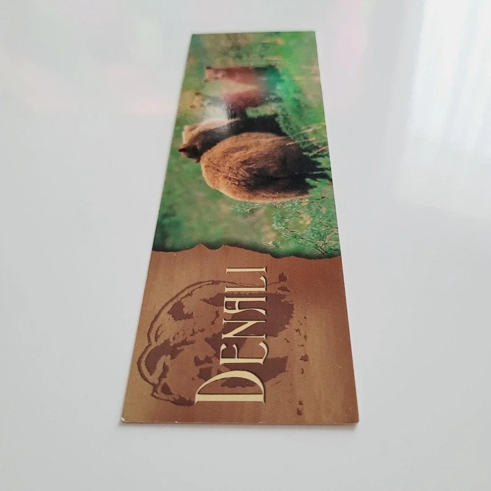 Vintage Y2K Denali Park Bookmark Grizzly Bears Patrick Enders Korea Impact 48690